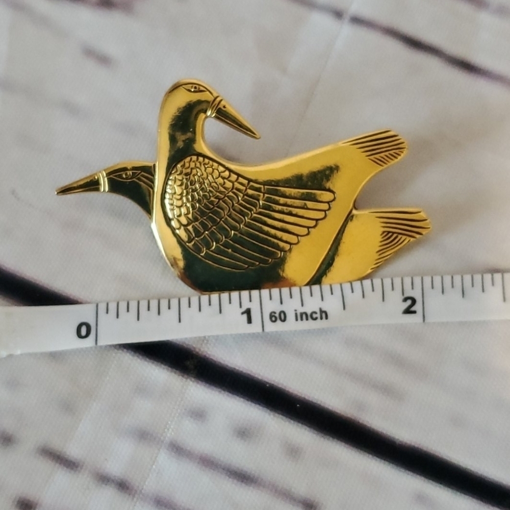 Laurel Burch Duck Brooch - Picture 4 of 4